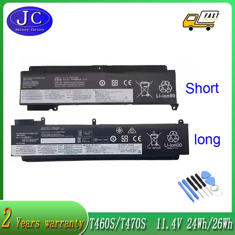 

JCLJF T460s Laptop Battery For Lenovo T470S 00HW024 00HW025 00HW022 01AV407 01AV406 00HW023 SB10J79004 SB10F46463