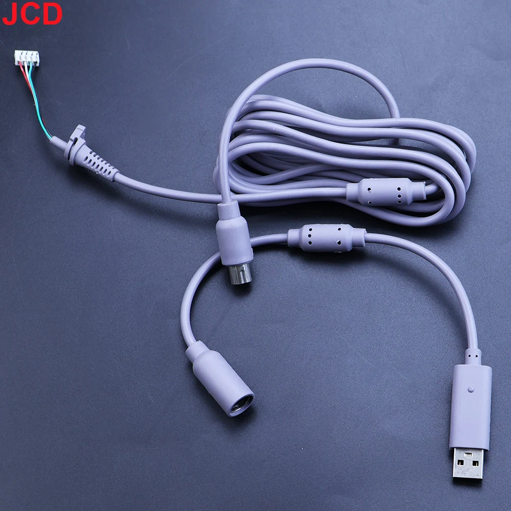 JCD 1pcs High Quality USB 4 Pin For Cable Cord Cable+Breakaway Adapter Replacement For Xbox 360 Wired Controller Accessories