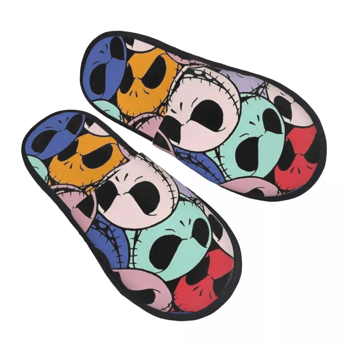 

Изготовленный на заказ Джек Скеллингтон 4/5000 Гостевые тапочки разных цветов для спальни, женские домашние тапочки