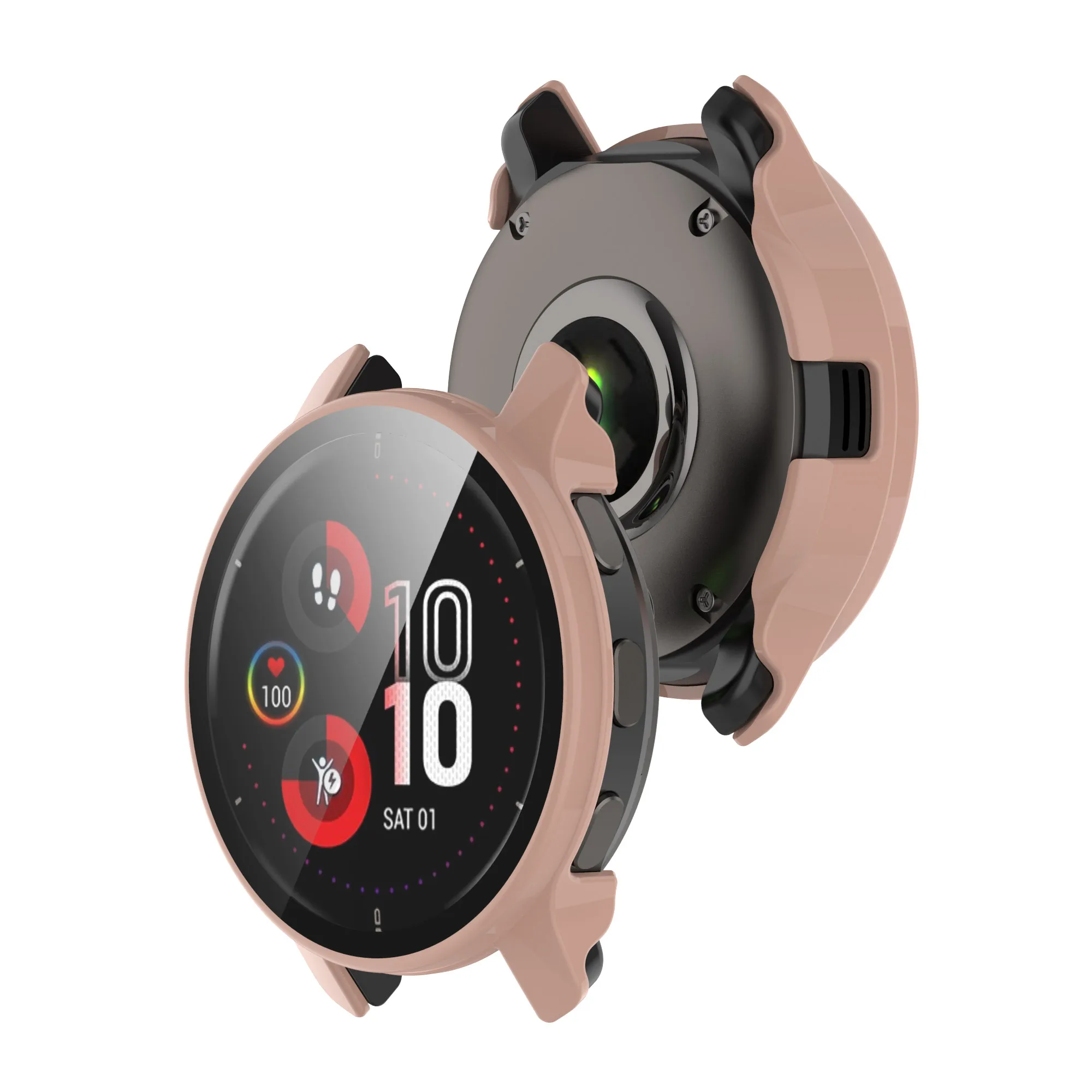 حافظة حماية لساعة Garmin Venu 2 Plus غطاء حماية كامل الشاشة من الزجاج المقسى لملحقات Garmin Venu 2 Plus