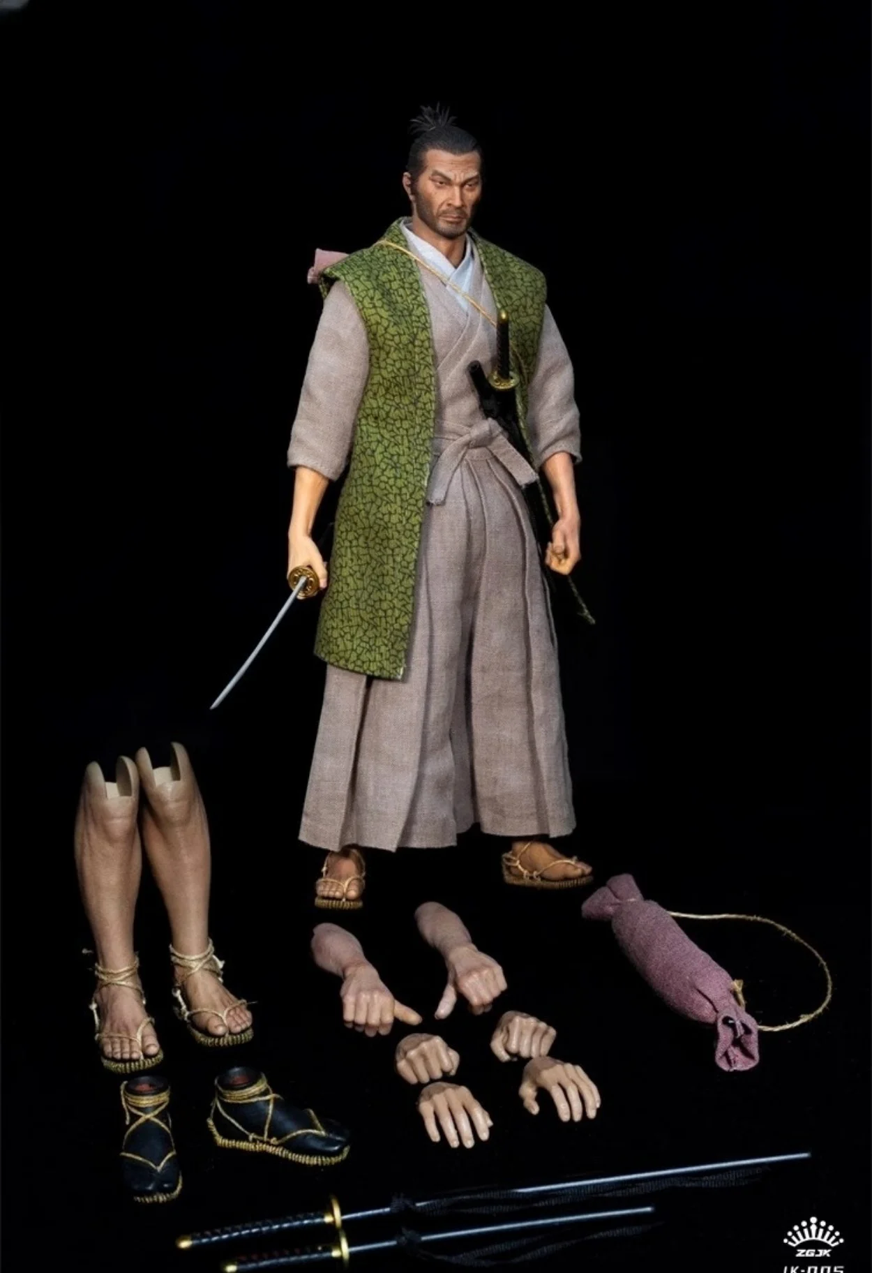 

ZGJKTOYS 1/6 JK-005 Japanese Ronin Swordman Action Figure