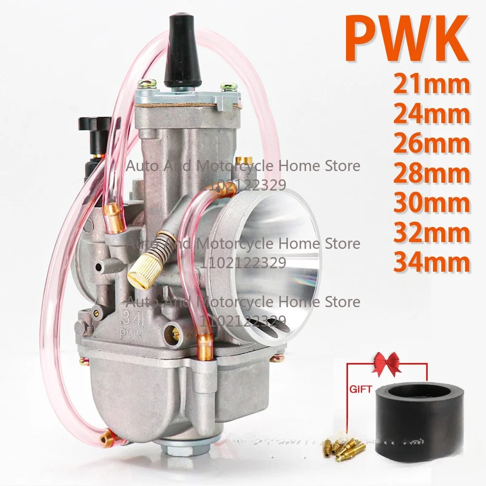 For ATV Motorcycle Accessories Carburetor PWK 21 24 26 28 30 32 34 Mm Sandblasted Carb
