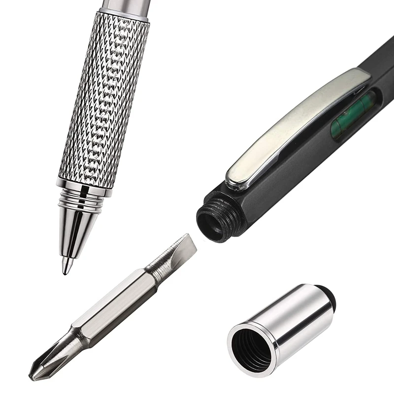 أقلام حبر جاف متعددة الأدوات ، قلم شخصي مع مسطرة ، أداة ، هدية للرجال ، 6 في 1 ، أفضل الصفقات ، 4 من من من من