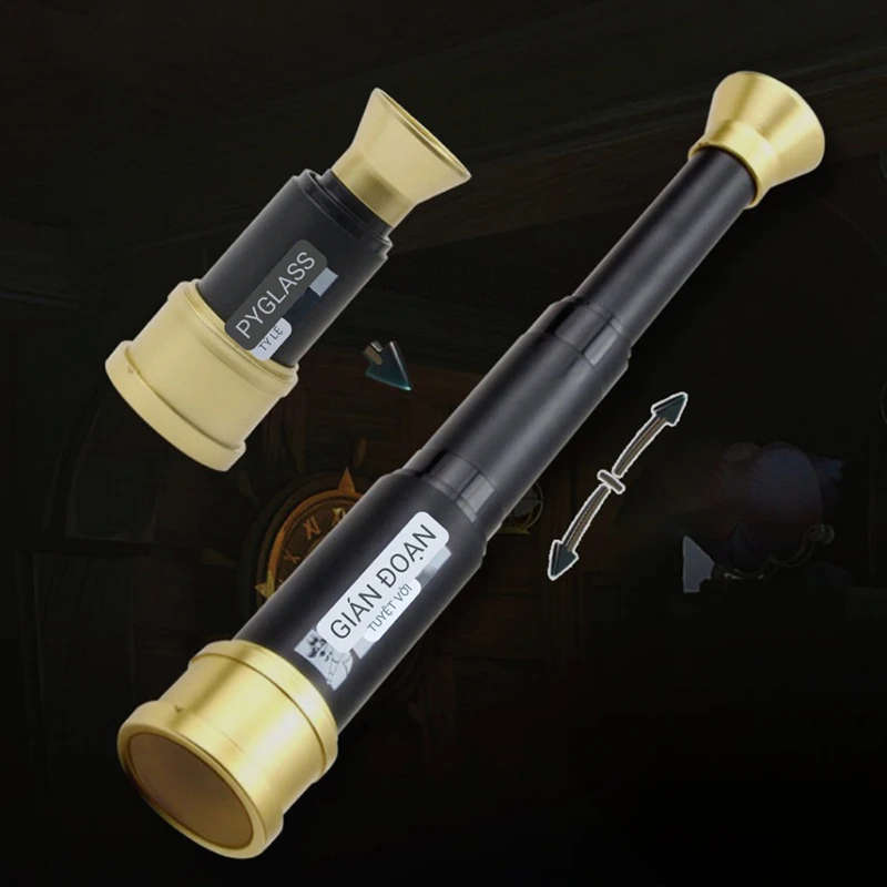 High Power HD Mini Telescopic Focusing Pirate Telescopic Telescope Three Stage Focusing