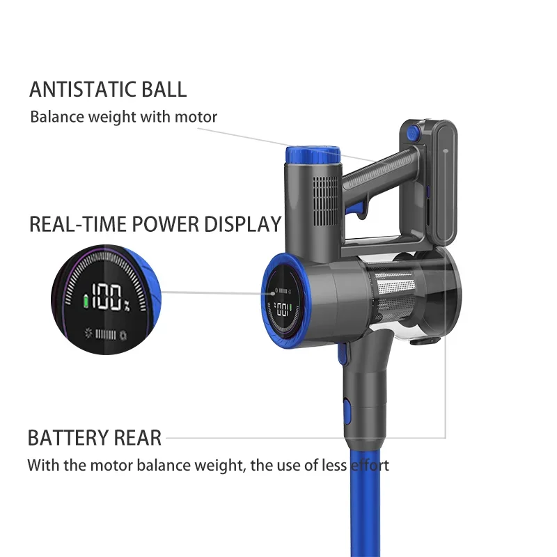 مكنسة كهربائية متعددة الوظائف لإزالة العث الرطبة والجافة مع فرشاة مياه ومكنسة كهربائية لفرشاة الحيوانات الأليفة