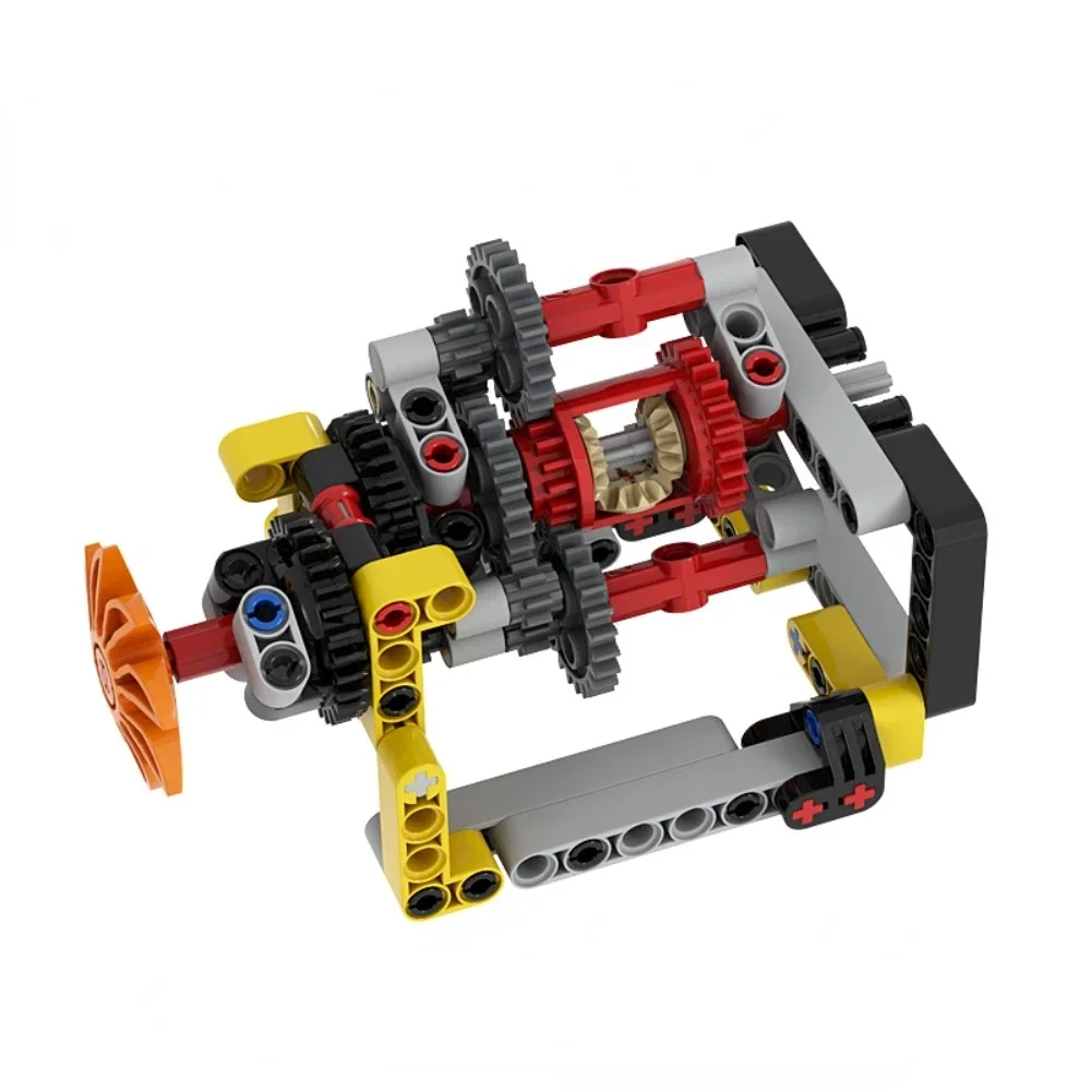 

MOC планетарный дифференциал строительные блоки STEM развивающая игрушка с электродвигателем батарейный отсек AA для детей подарок на день рождения