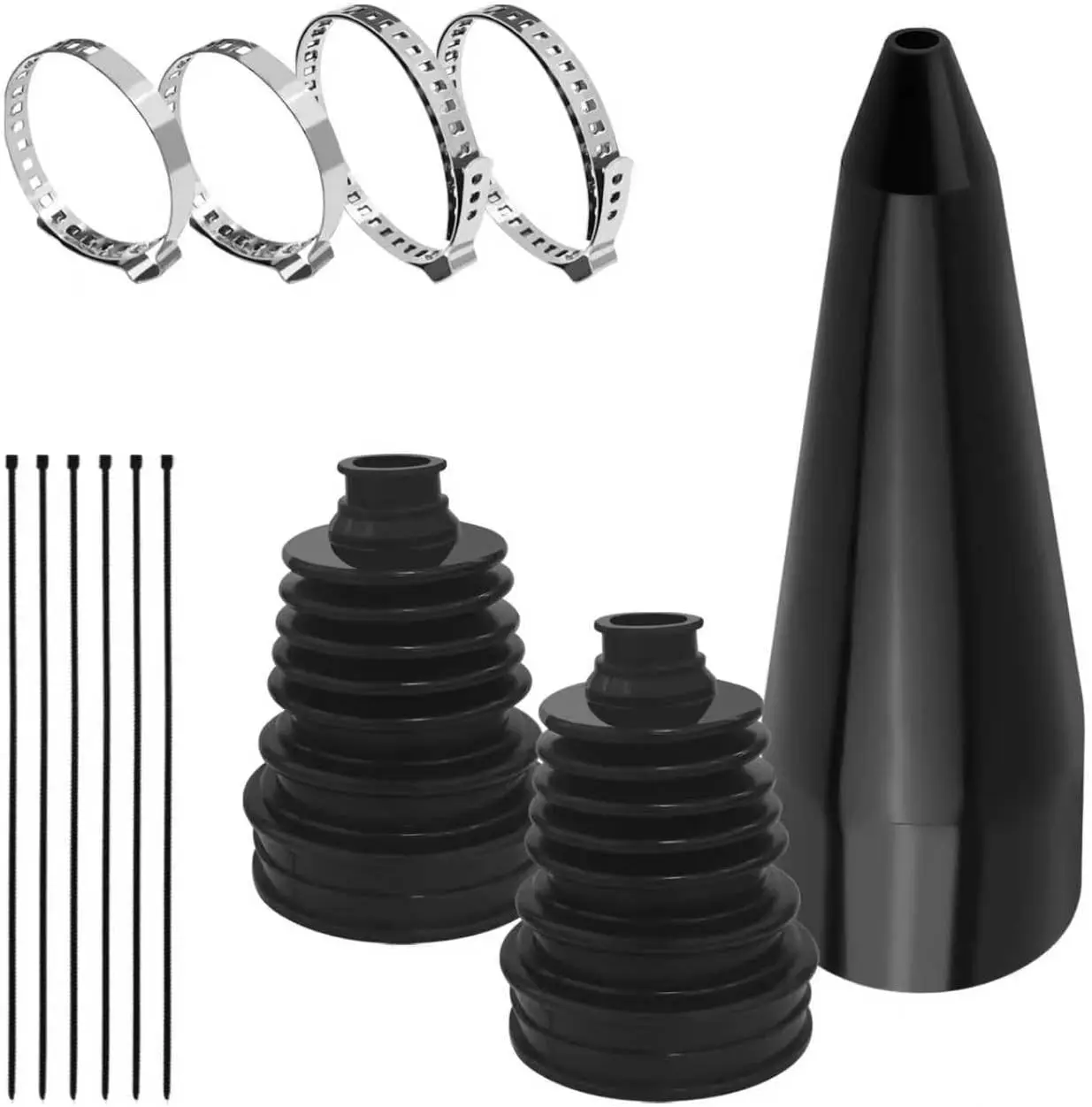 

2 шт. комплект для ремонта ботинок CV с расширительным инструментом, силиконовые ботинки для калибров 2,32 дюйма, 2,86 дюйма, 3,46 дюйма