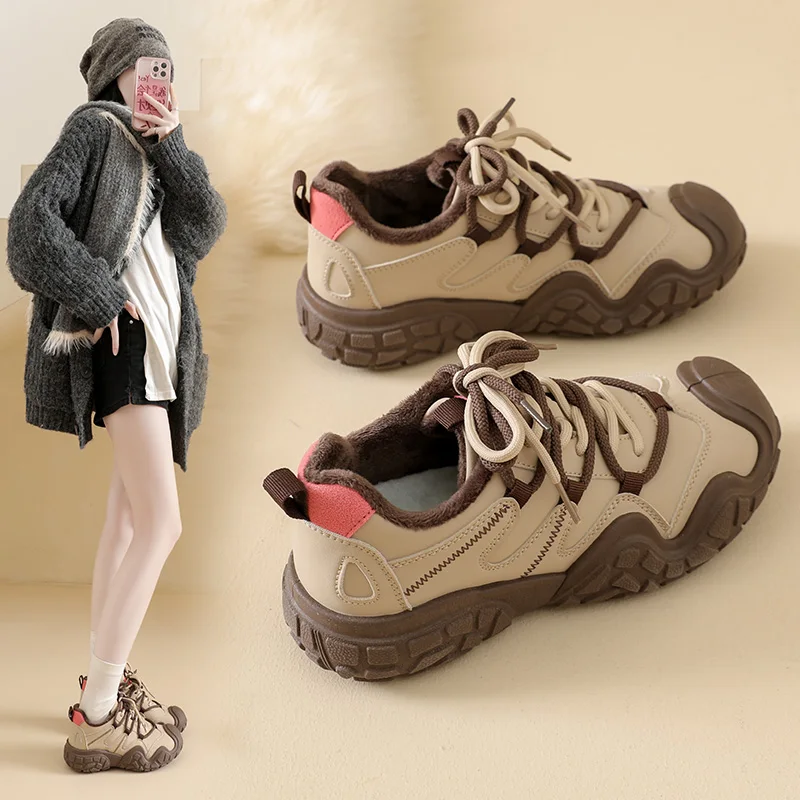 

Women Cotton With Velvet Winter High Top Outdoor Casual Sports Women's Winter Warm Shoes