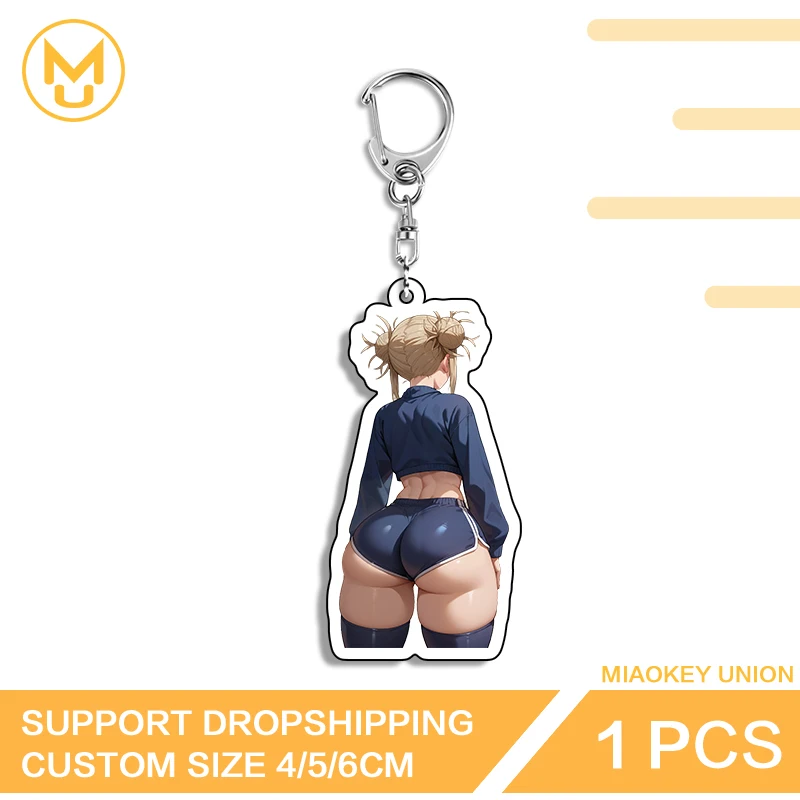 Toga Himiko Alluring Cat Ears Personality Big Ass Keyring Advance Guard Fashion Packbage Decorations Seductive Anime Waifu Props