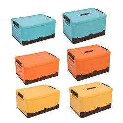 New Arrival Large Capacity Foldable Storage Box With Lid Multifunction Organizer Toy Box Student Dormitory Plastic Storage Case