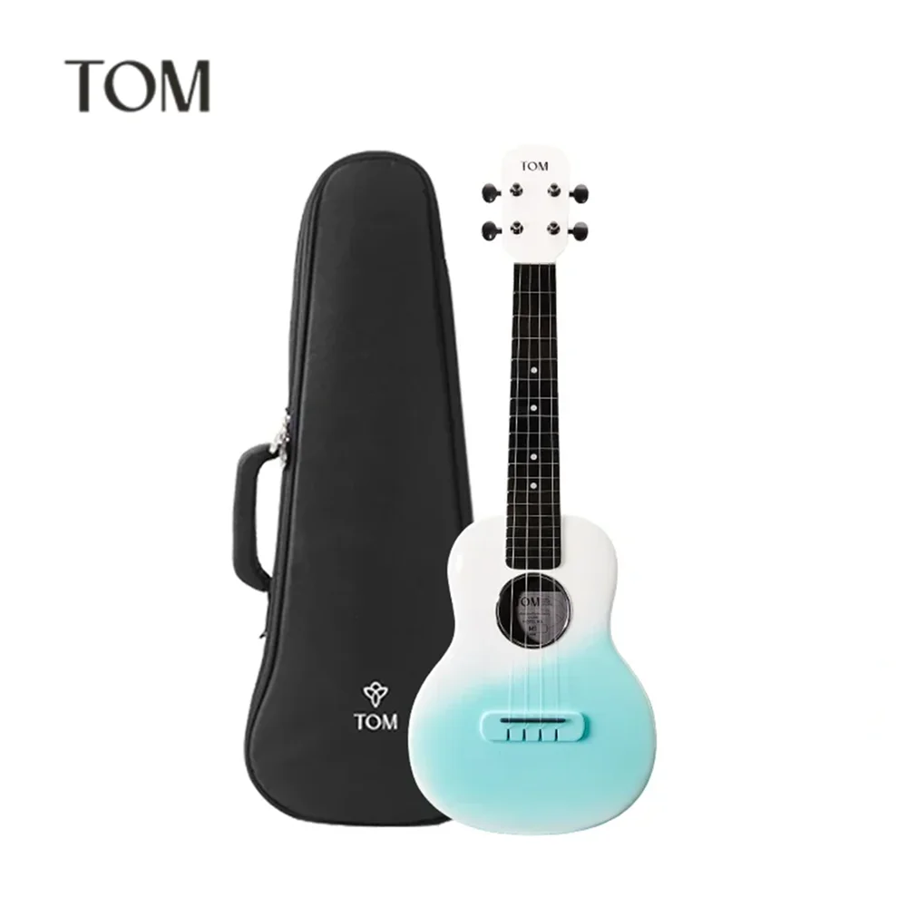 

TOM 23 Inch Electric Ukulele Bass Guitar Carbon Fiber White Ukulele 4 String Beginners Musical Instruments For Children Gift