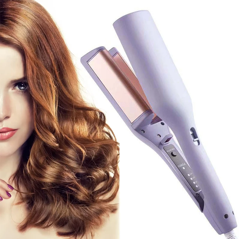 Fast Heating Hair Crimper Instrument Maintains Stable Heat Output Lowering Thermal Damage Optimizing Dull Rough Hair Texture