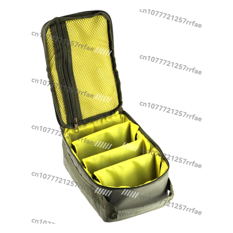 Fishing Tackle Bag Waterproof Fishing Bag Portable Fishing Reel Gear Bag with 3 Adjustable Dividers for Spinning Baitcasting