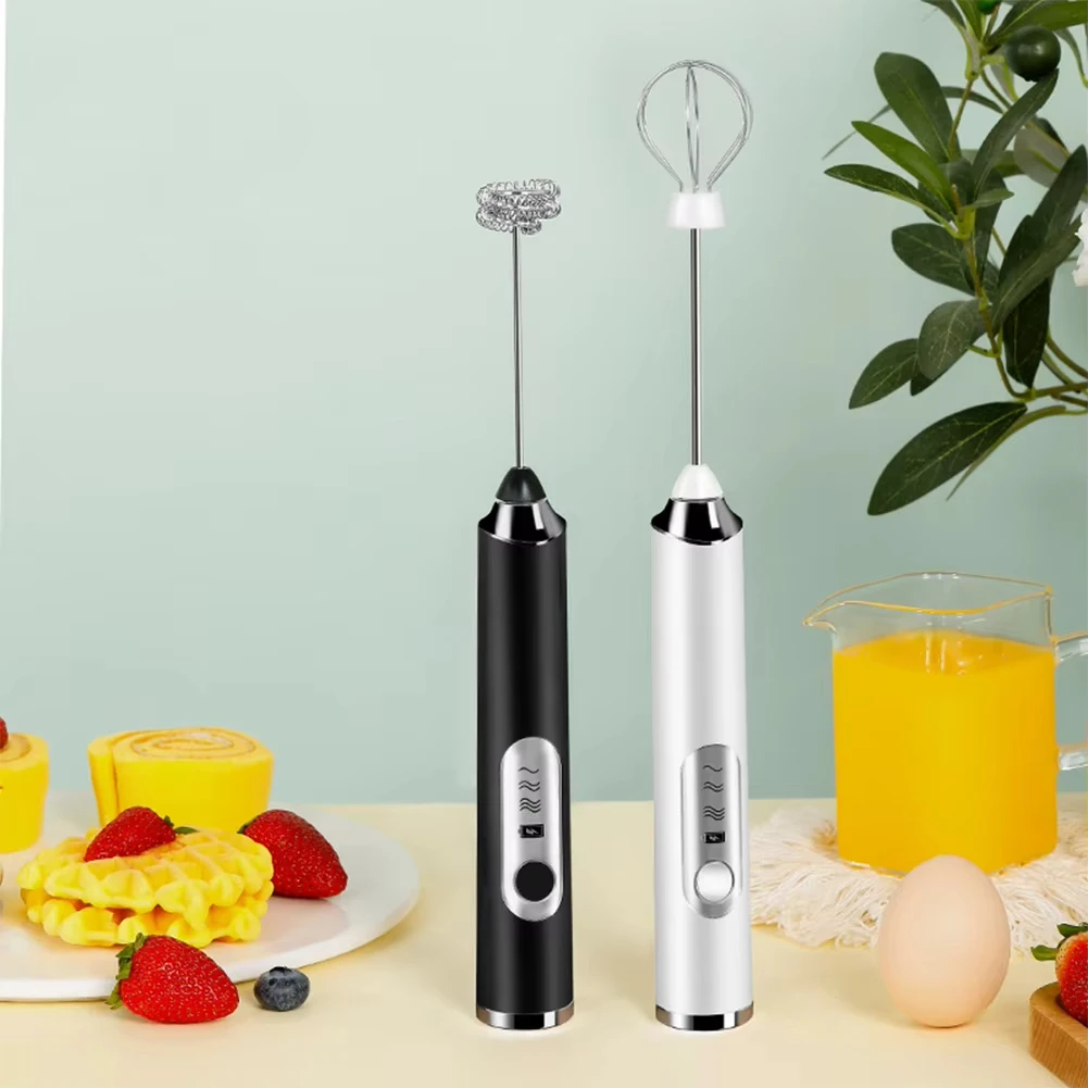 

1 electric batter mixer, milk frother, coffee mixer, egg beater, dual stick 3-speed rechargeable household kitchen butter maker