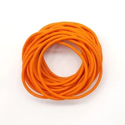 New 3m/6m/10m/20/50m Solid Core Pole Elastic Orange Diameter 2.8mm Fishing Lines Latex Tube Retention Rope Fishing Tackles