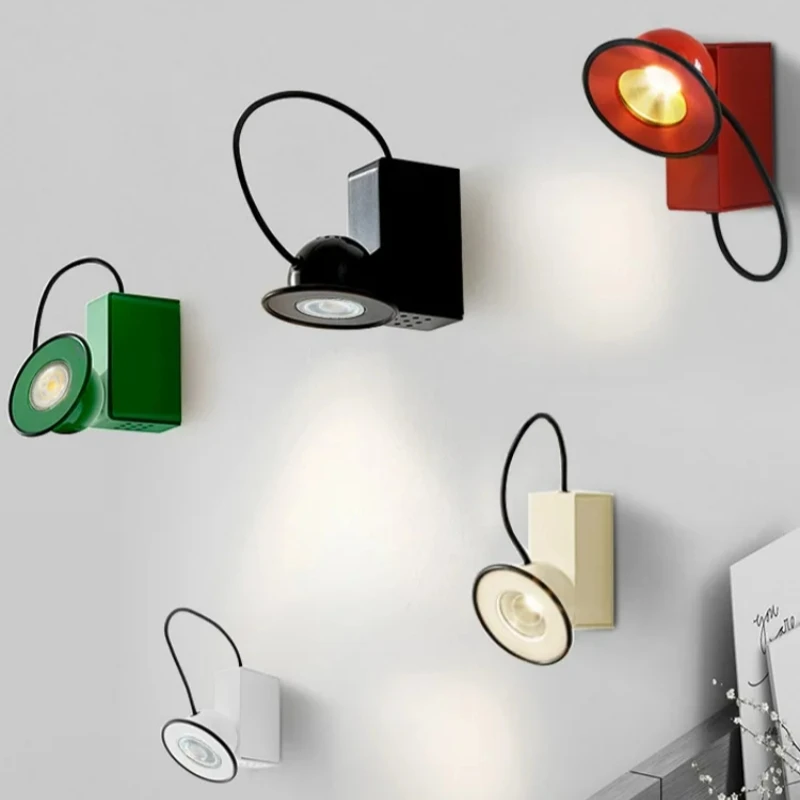 

Italian Stilnovo Minibox Magnetic Wall Light Reading Light Retro Bedroom Desk Study Reading Living Room Designer Wall Lamp