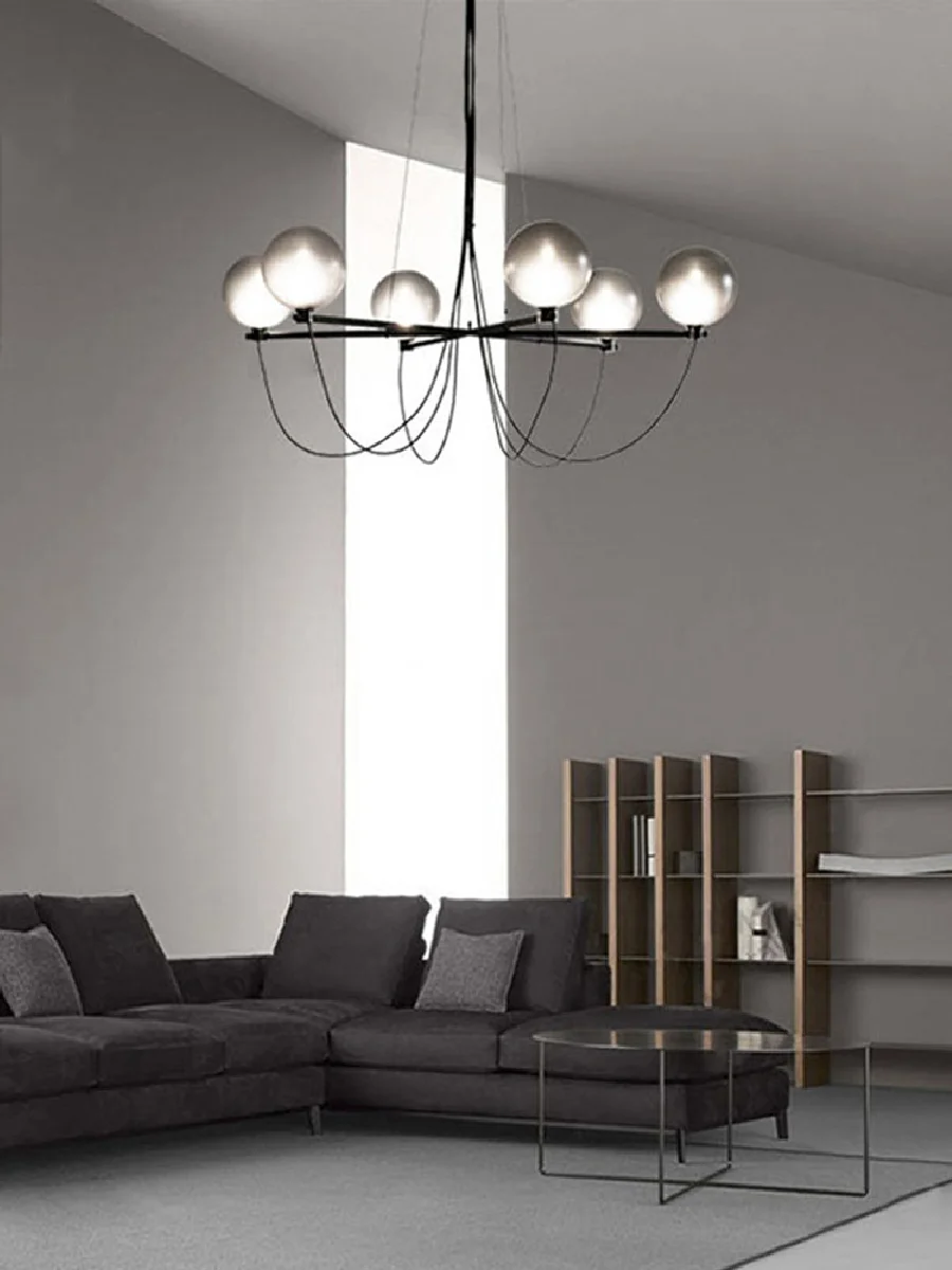 

Modern Suspension Smoky Gray Glass Pendant Light New To The Season G9 LED Nordic Style Hanging Lamp Home Decor Light Fixture