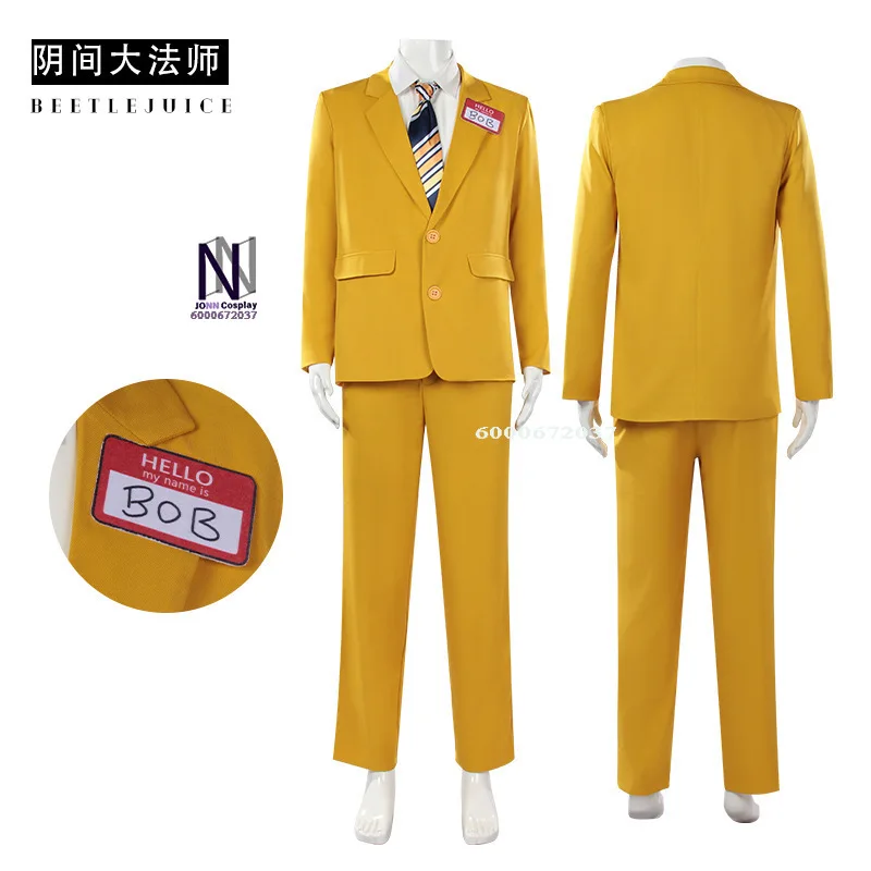 

BOB Movie Cosplay - Men's Uniform Suit with Tie for Halloween, Carnivals & Disguise
