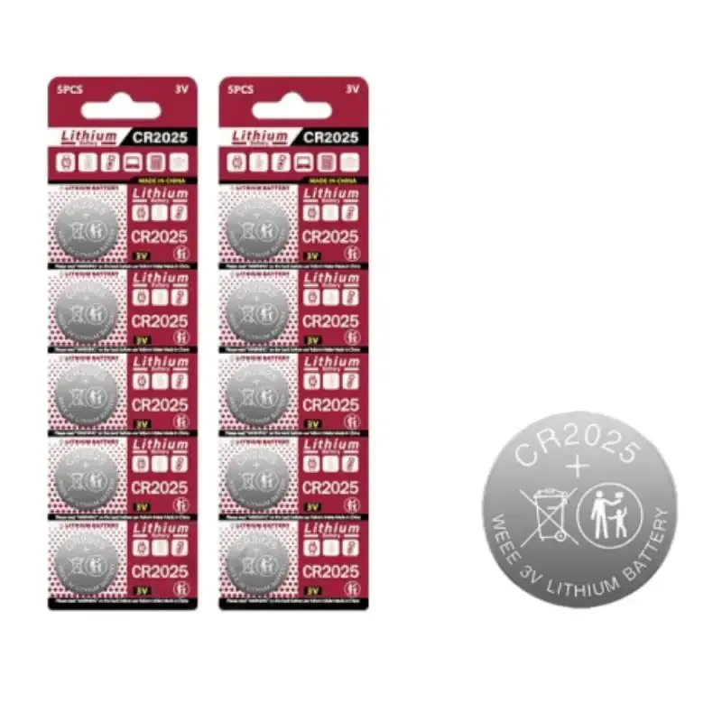 3V CR2025 Lithium Button Battery DL2025 BR2025 5003LC LM2025 CR 2025 Coin Cell Watch Batteries For Toys Clock Computer