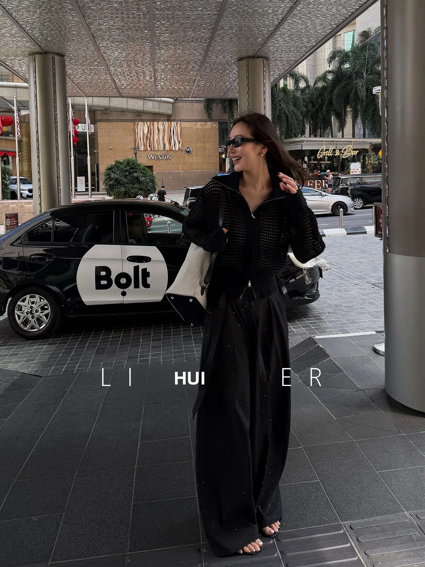 

Li Hui Er Chic Loose Bla iny Wide Leg Pants Lazy Sle Casual Straight Tube Pants Polyester Fiber Skin-friendly Breathable