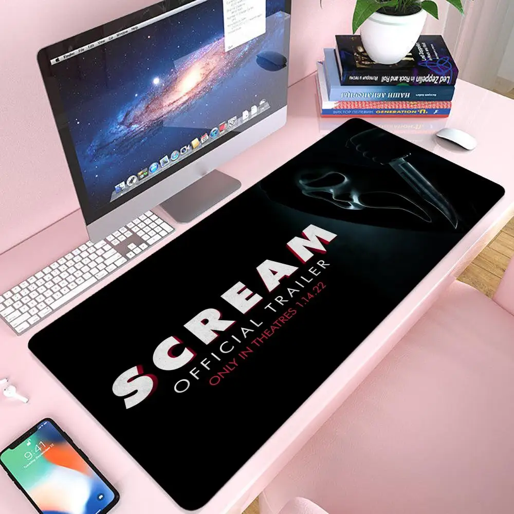 

Коврик для мыши Scream Movie Gaming 900 × 400 Коврик для мыши Gamer Xxl Коврик для мыши Офисные аксессуары Клавиатура Длинный коврик Коврик для компьютерного стола