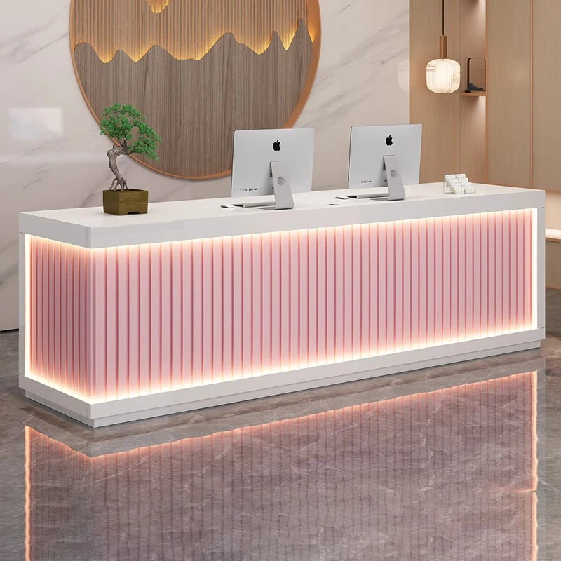 

Decoration Luxury Reception Desks Display Counter Salon reception counter DesignModern Mostrador Negocio Commercial Furniture