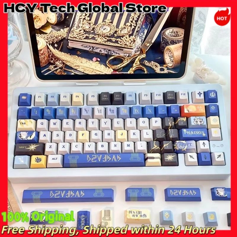 HCY Honkai: Star Rail Phainon Theme Anime Gaming Keycap PBT Five-side Dye-sub Cherry Profile MX Switch for Mechanical Keyboard