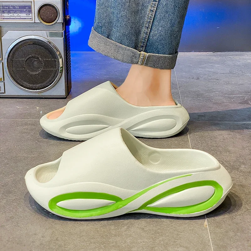 

2025 г., новый износостойкий быстросохнущий удобный комплект для пары на пляжном отдыхе, высококачественные мужские тапочки