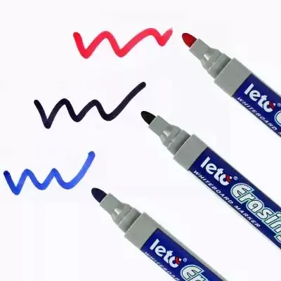 

5/10pcsBlack Erasable Whiteboard Pen, Red Blue Easy to Wipe Large Head Pen, Large Capacity Glass Note Pen, Whiteboard Marker Pen