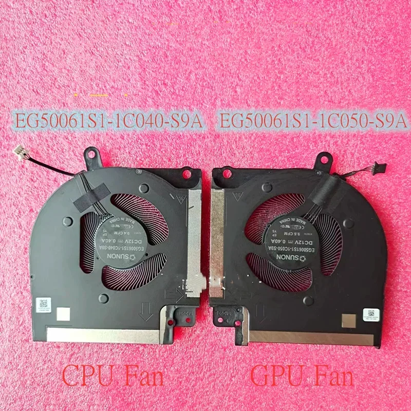 New Original Laptop CPU GPU Cooling Fan For Dell Alienware X17 R1 X17 R2 Fan 09DNWT 0X63JW 0J01R0 0W7KC4 EG50061S1-1C040-S9A 12V