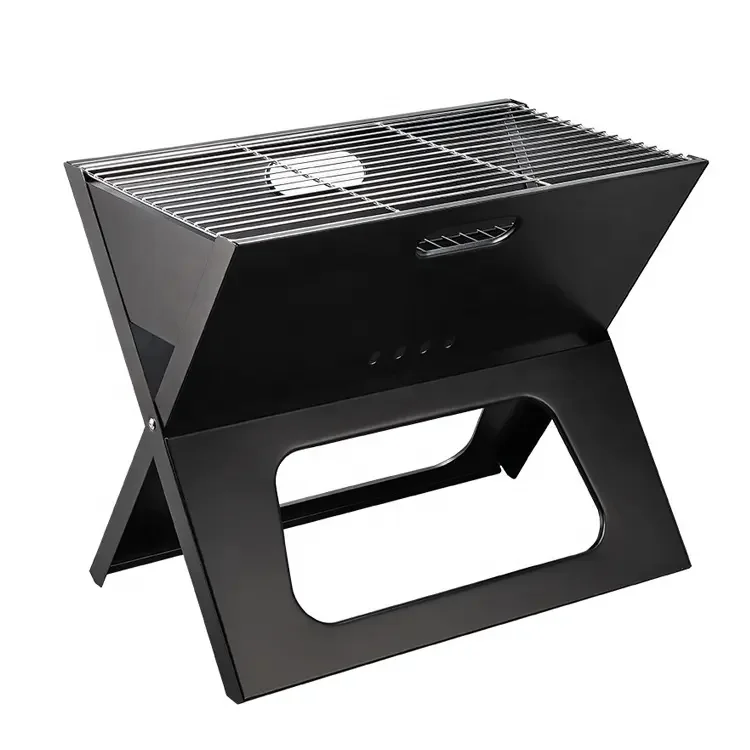 

Charcoal BBQ Cooking Grill Folding Portable Stove for Outdoor Barbecues Camping Traveling Picnics Garden Beach