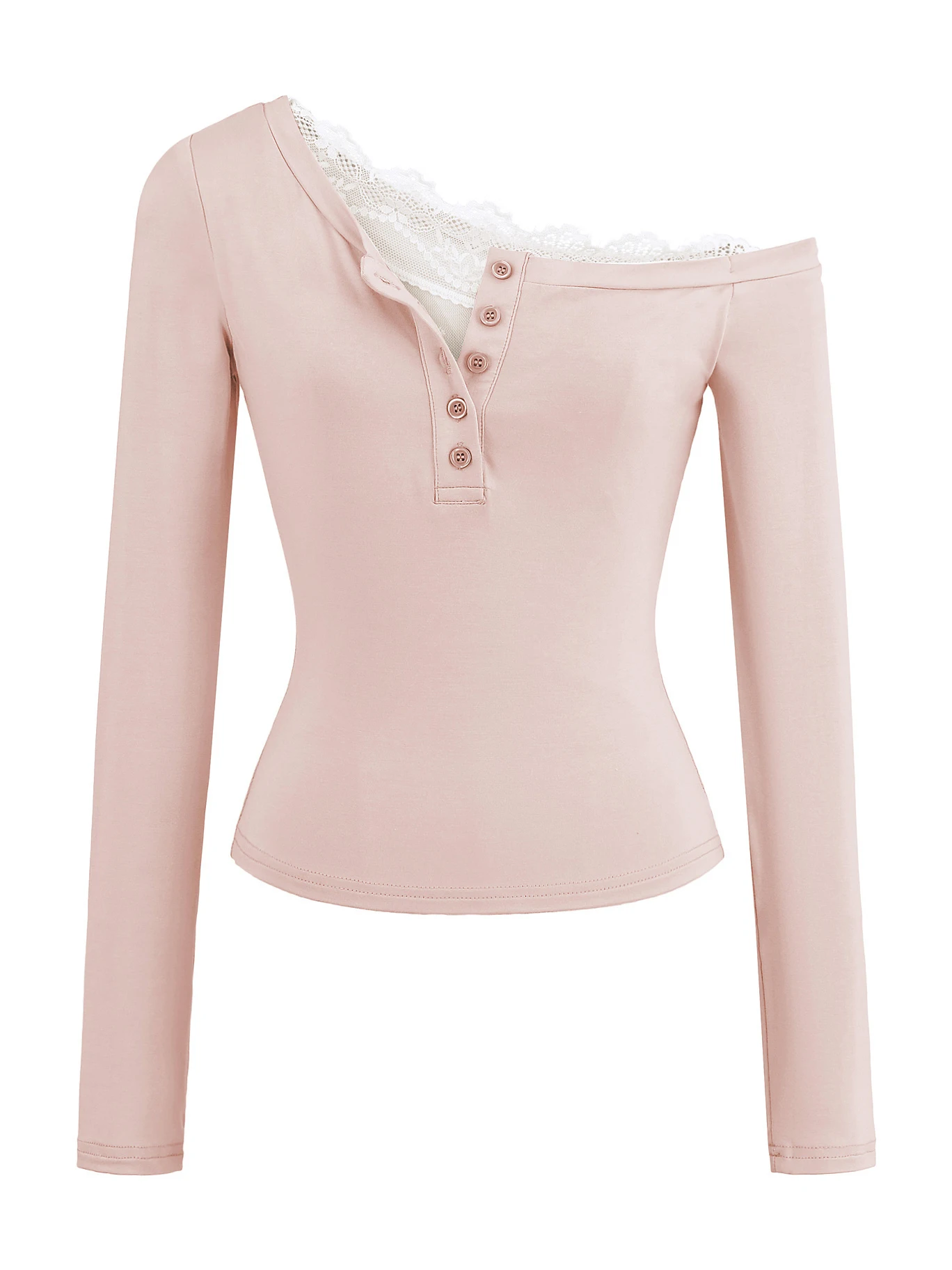 

Американская сексуальная кружевная футболка с длинным светом, женская футболка для похудения, дизайн талии, модный топ из смеси хлопка, удобная ткань