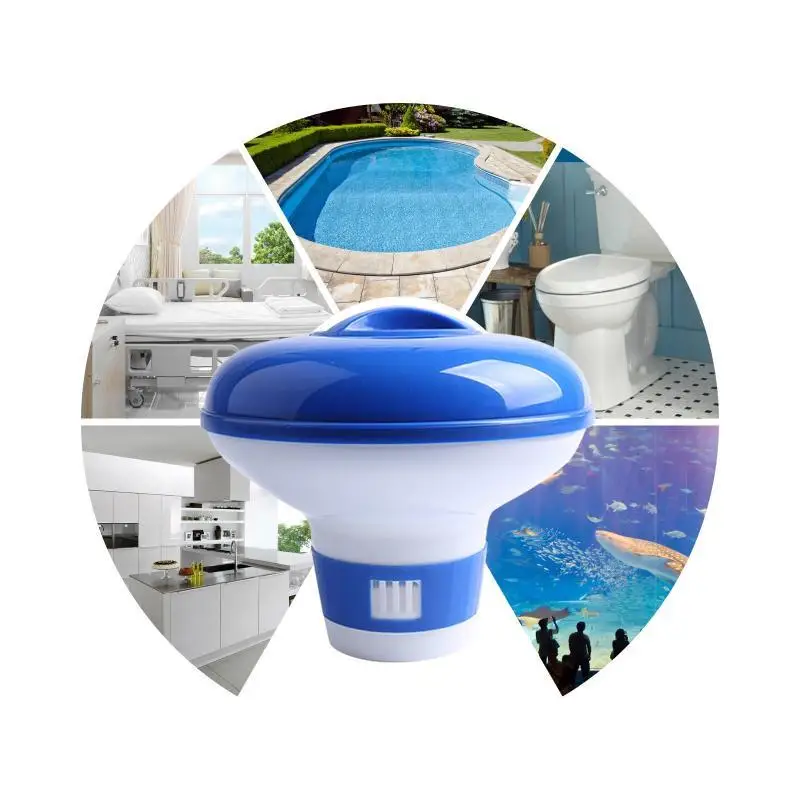 5 Inch Floating Pool Chlorine Tablet Dispenser Adjustable Flow Vents Leak Proof Lid for Summer Swimming Pool Care view 4