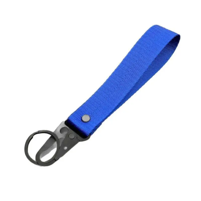 Schlüsselanhänger aus Nylon-Gurtband, robuste Handgelenkschlaufe, bunter universeller Schlüsselhalter für Auto, Handy, Ausweis. – Detail 5
