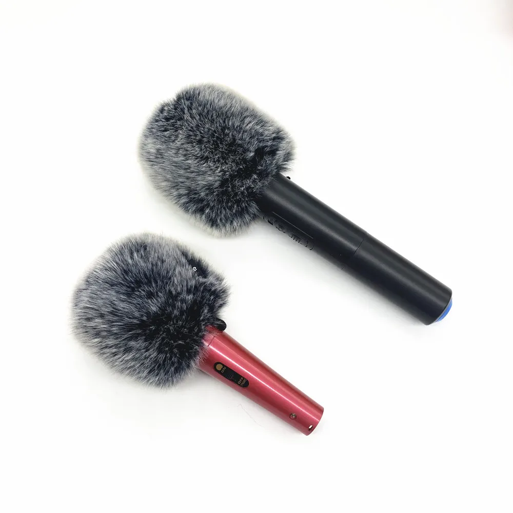 

Outside Dead Cat Windproof Artificial Fur Microphone Cover For Diameter 5cm Round Head Handle Mic Can Produce as Inqiury