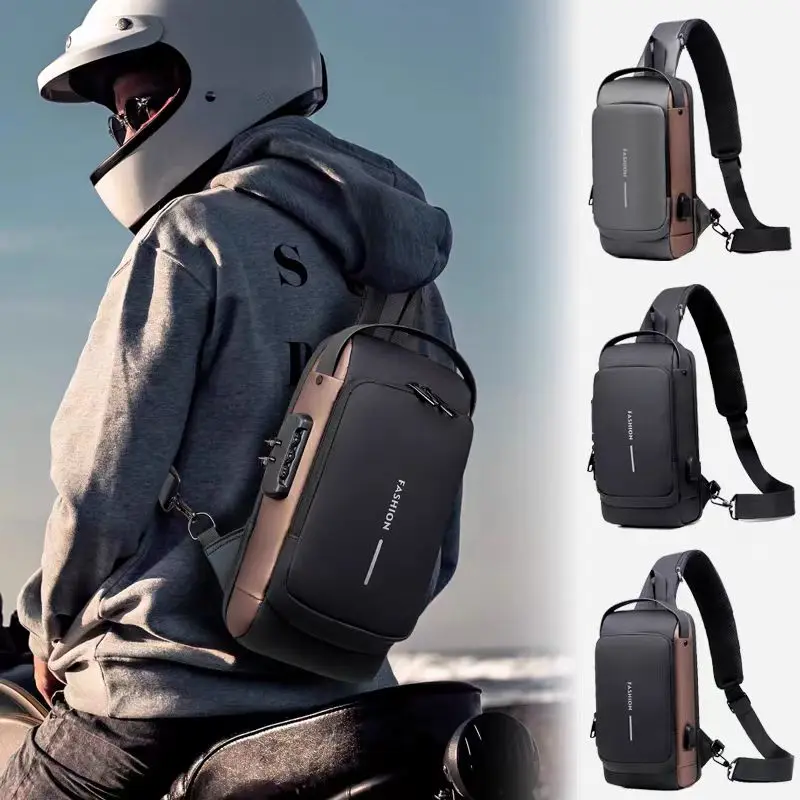 This Is A MAN\'S Chest Bag, There Are Anti-theft Password Lock Design, Suitable for Young Men to Use.