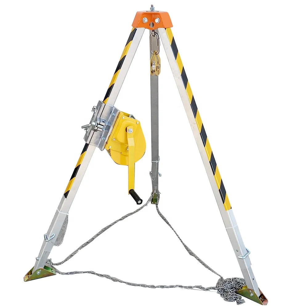 

Firefighting Emergency Telescopic Tripod Aluminium Rescue Tripod Multifunctional Adjustable Tripod With Winch