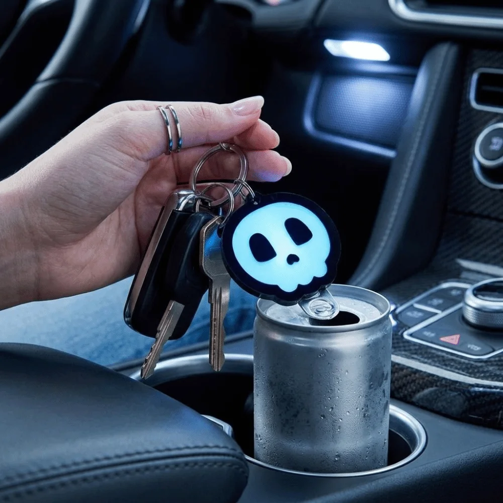 Handy Metal Soda Can Tab Opener Durable Portable Bottle Opening Tool Bar Accessory Keychain Strap Can Tab Lifter Outdoor Use