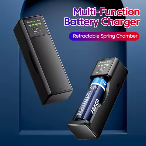 Lithium Battery Charger Type-C Input Charging Fast Charging Battery Holder USB Output For Phone Charge Universal Battery Charger