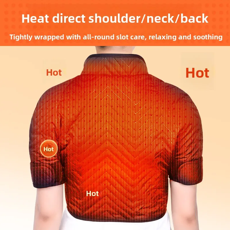 Fast Heating Pads for Neck with Back Pain Relief, Adjustable Temperature Warmth Shoulder Moxibustion Hot Compress Therapy Pack