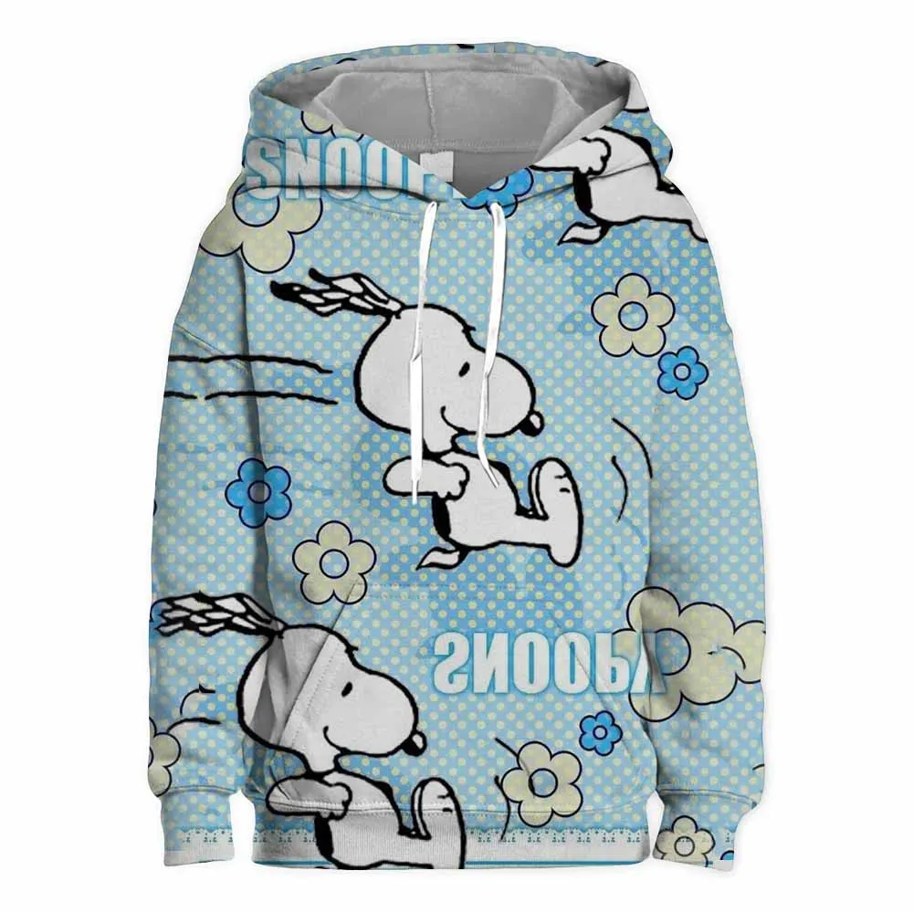 Boys and girls fall new fashion Snoopy cartoon cartoon children\'s pullover printed children\'s hoodie baby sweatshirt clothes