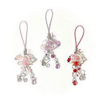 jellyfish phone charm ocean theme keychain/ bag charms gift