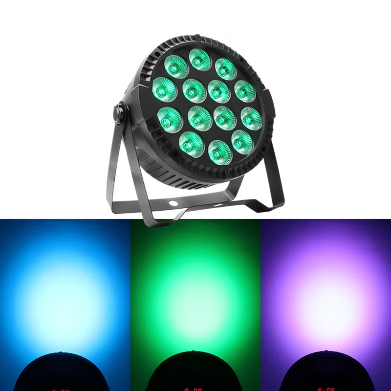 

1PC 80W Par Light 4in1 RGBW 14 LED Stage Effect Light DMX512 Remote Control Flat Light for KTV DJ Disco Bar Stage Light