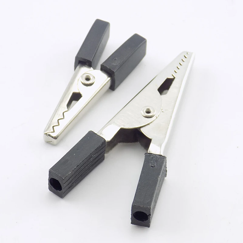 10pcs 50mm 35mm Alligator Clips Crocodile Test Lead Power Terminals Clips Electrical Tool