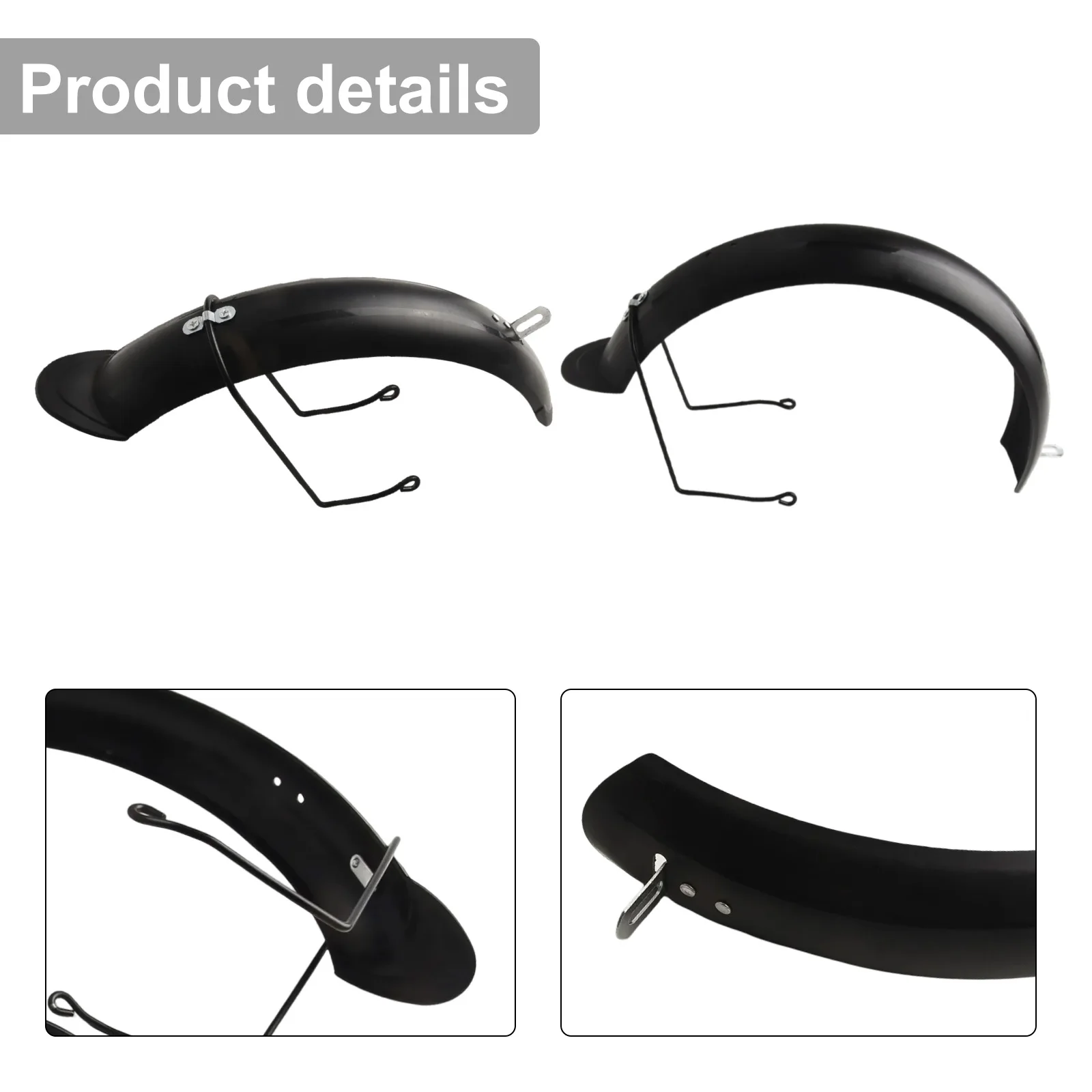 14 Polegada paralama carro elétrico sem arrasto em condições chuvosas material plástico engrossado para bicicleta elétrica de 14 polegadas