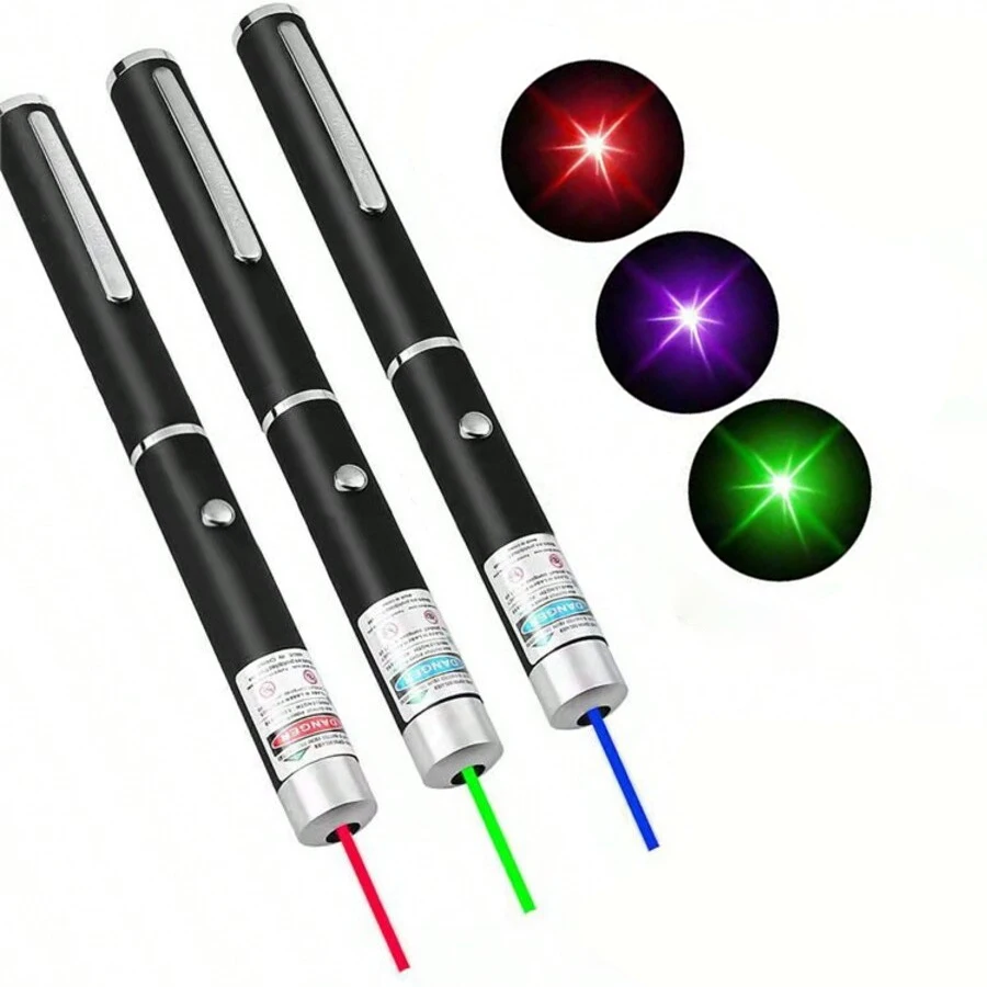 Mini 2 In1 Fun Pointer No Battery Portable, Red Purple Green Light Laser Camping Equipment [Note: Batteries Not Included]