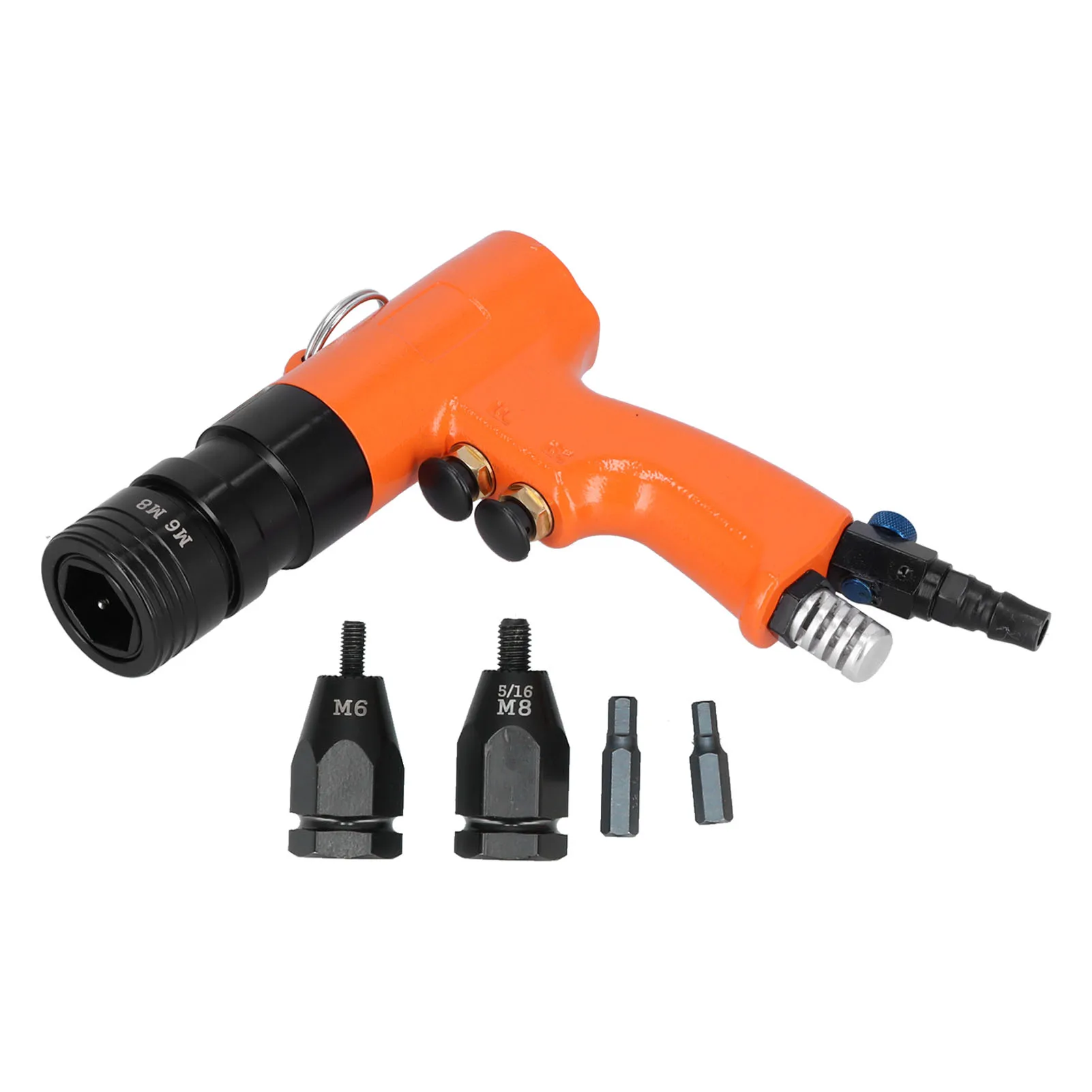 Pneumatic Riveting Gun Anti Slip Ergonomic Design Handle Industrial Grade Alloy Steel Powerful Handheld Air Pull Nut Guns