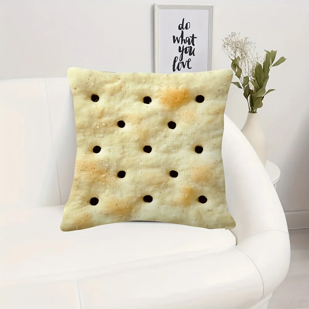 Toast Design Pillowcase, Zippered, Machine Washable for Sofa Bedroom Decor