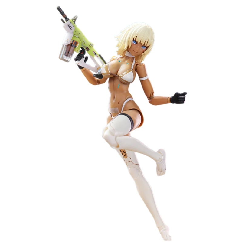 15Cm Pvc 1/12 Milk Tea Girl T Anime Action Figure Mobile Suit Girl Assembled Model Doll Garage Kit Ornament Collection Toys