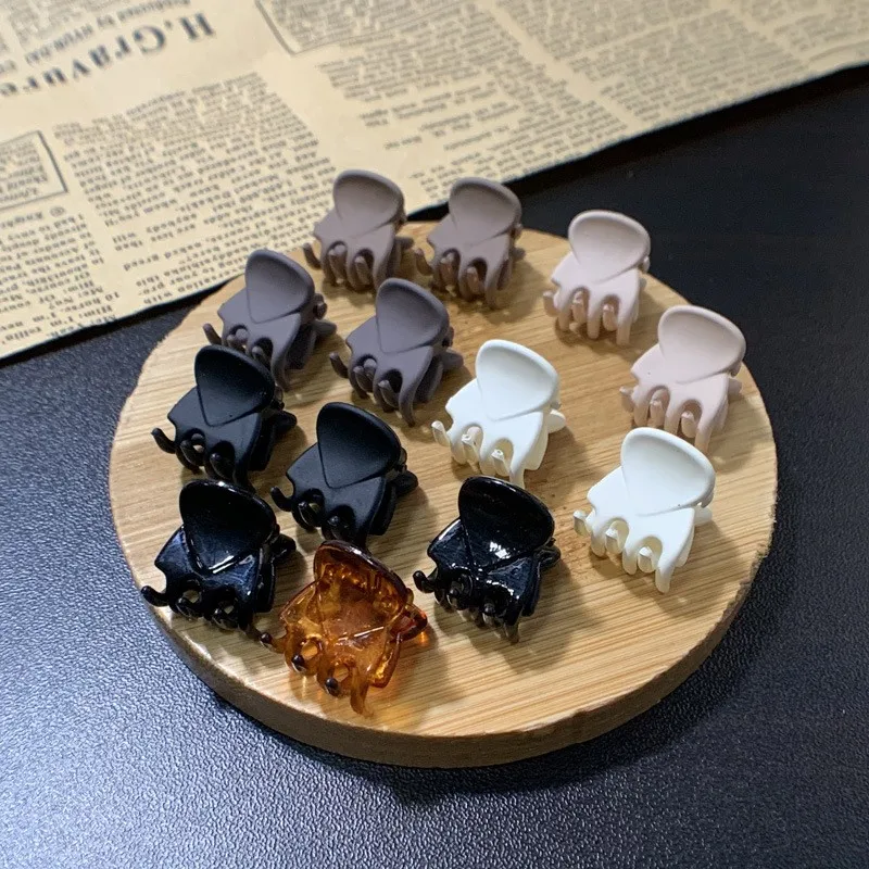 12PCS/Set Matte Mini Hair Claw Clips 1.5cm Neutral Crab Hair Clamps Hair Barrettes Hairpins Women Girls Hair Accessories Simple - view 5
